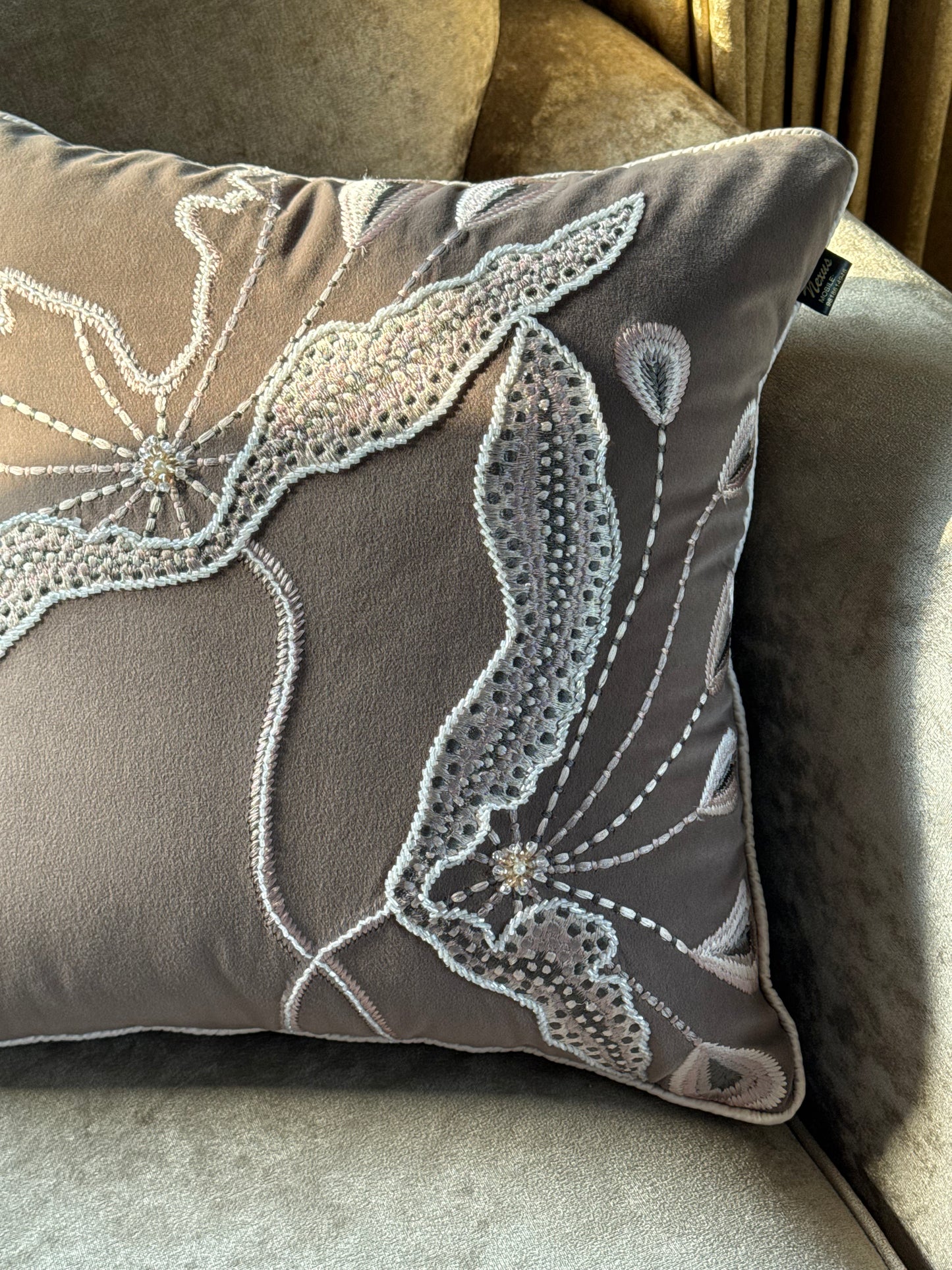 The Brown Rosé Cushion Cover