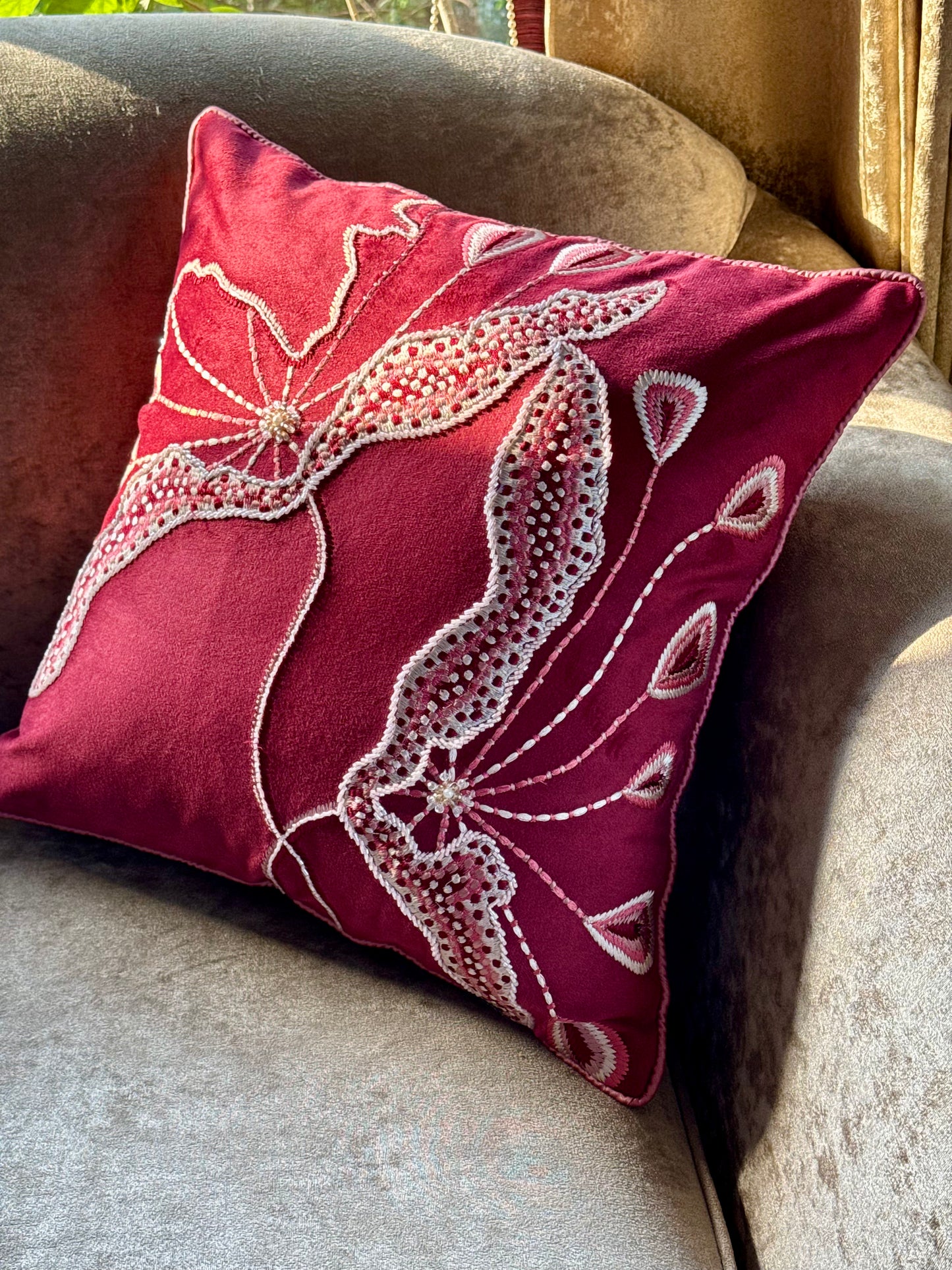 The Cherry Rosé Cushion Cover
