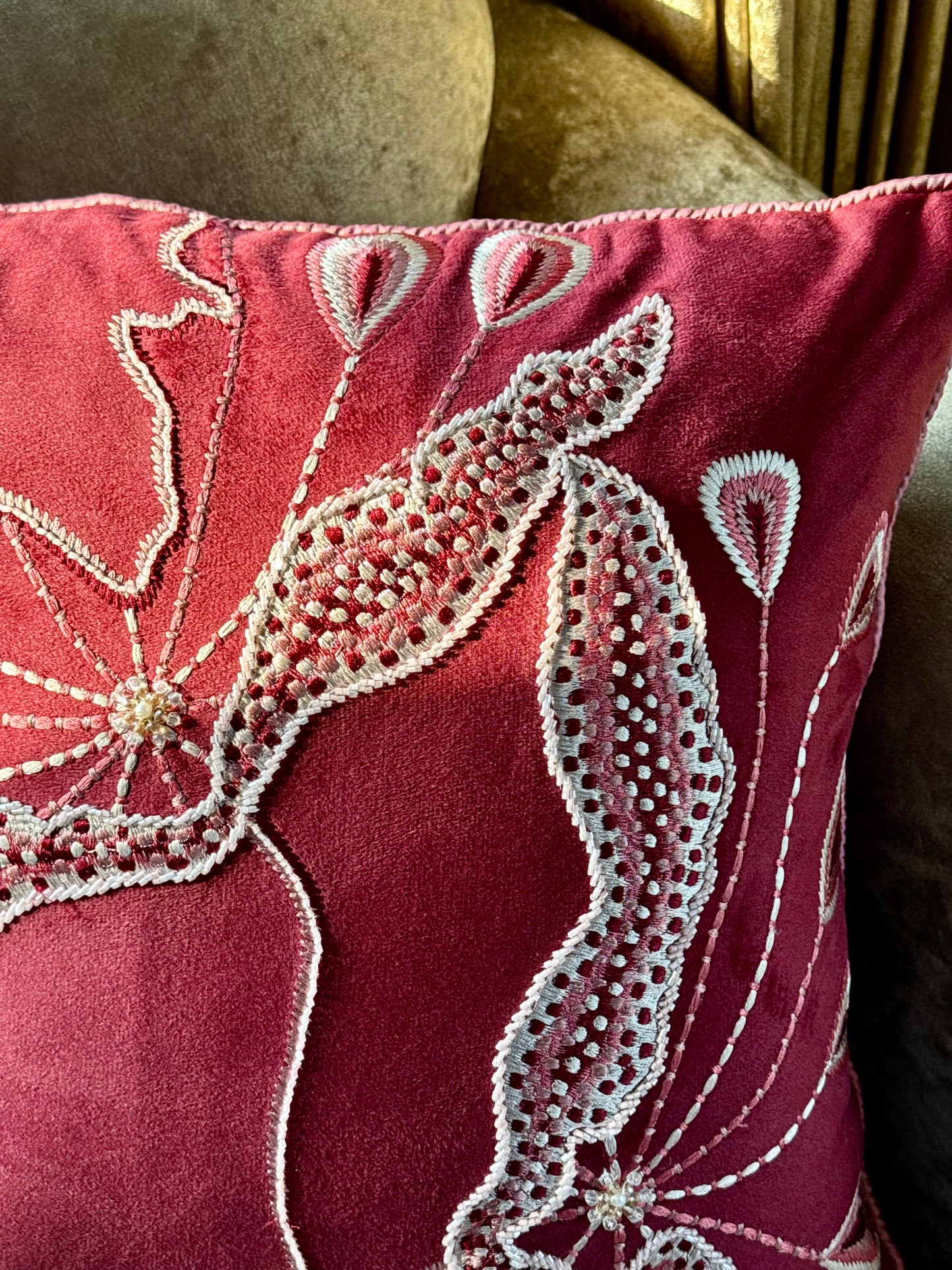 The Cherry Rosé Cushion Cover