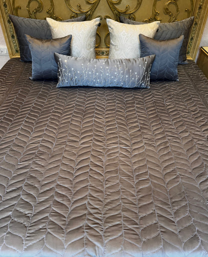 The Grey Pure Satin Pinnacle Bedding