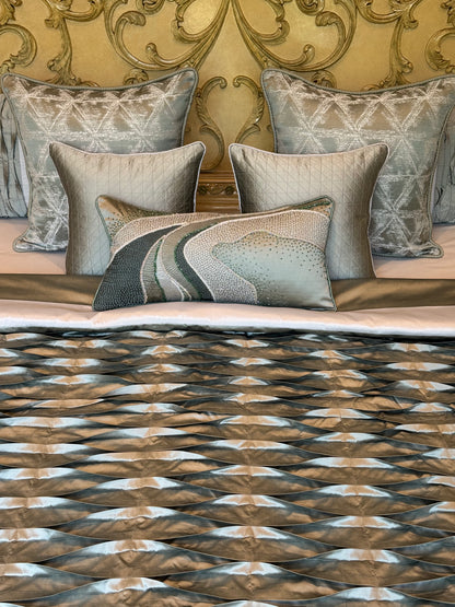 The Sage Pleat Quilt Set