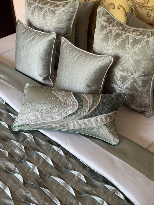 The Sage Pleat Quilt Set