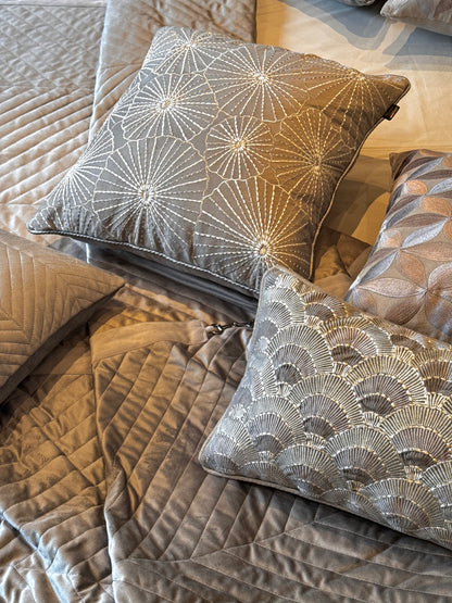 The Grey Crescent Bedding Set