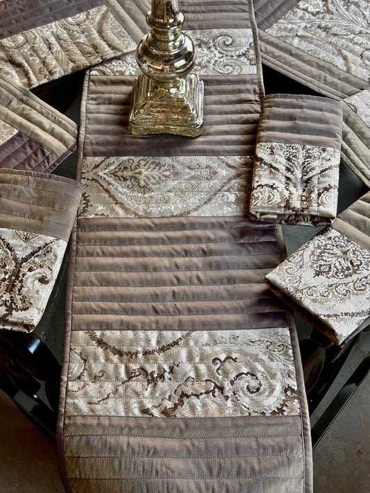 The Taupe Heritage Table Linen Set