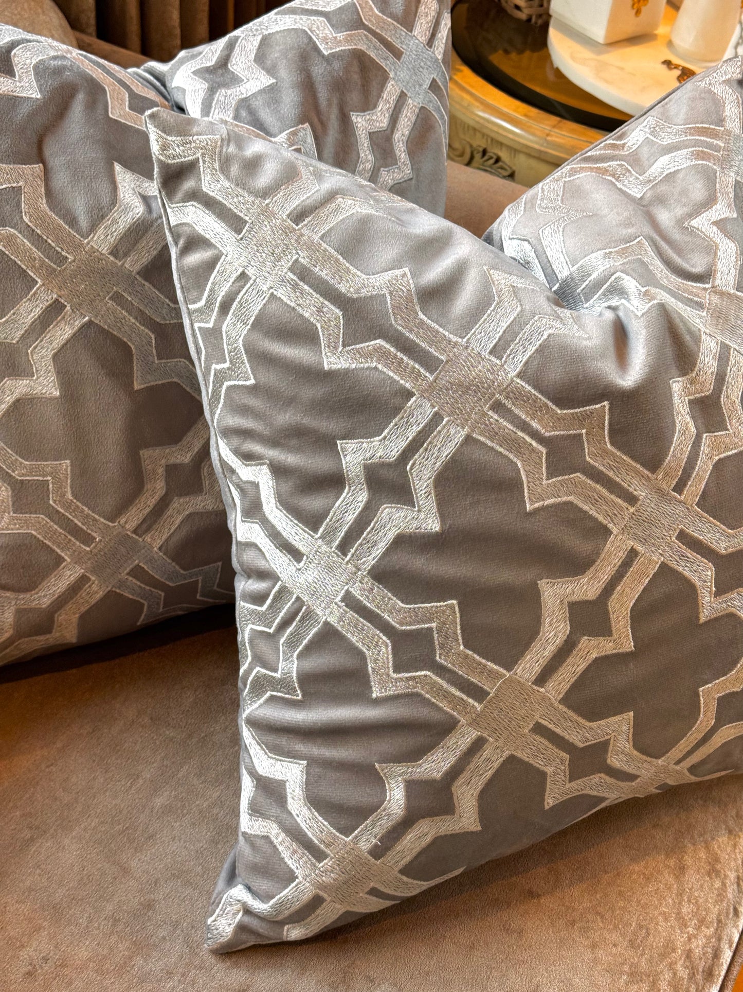 The Grey Star Cushion Cover