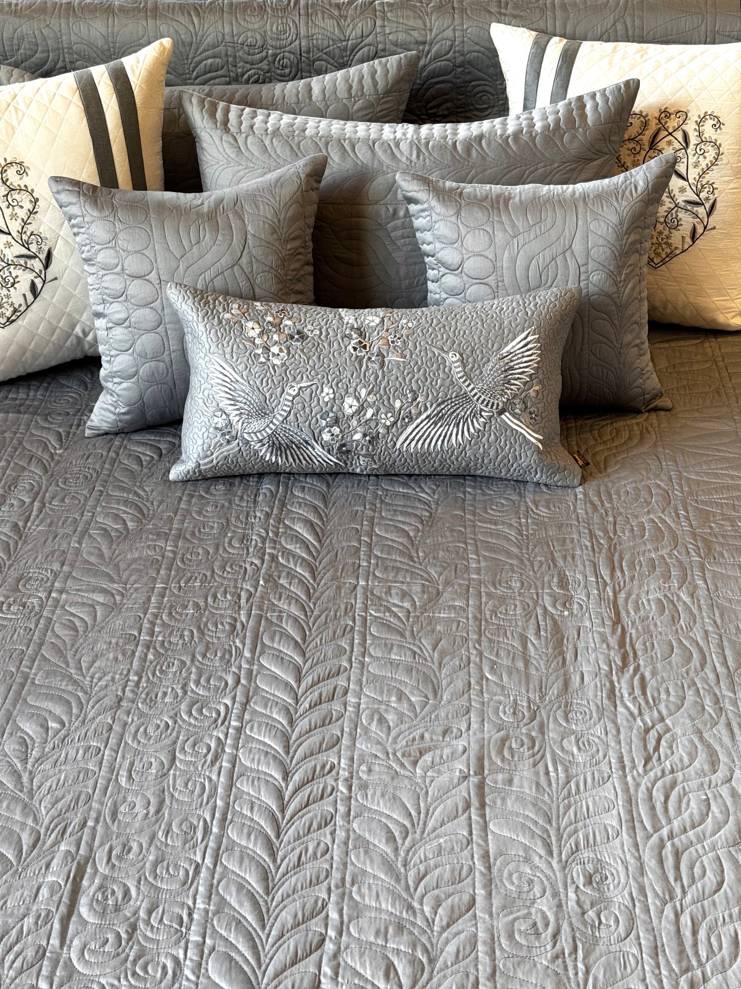 The Grey Blue Bedding Set