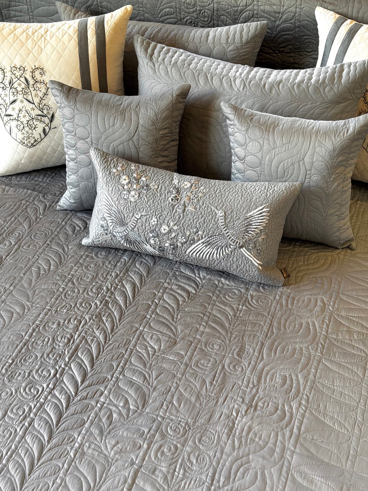 The Grey Blue Bedding Set