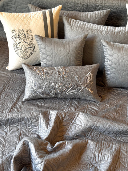The Grey Blue Bedding Set