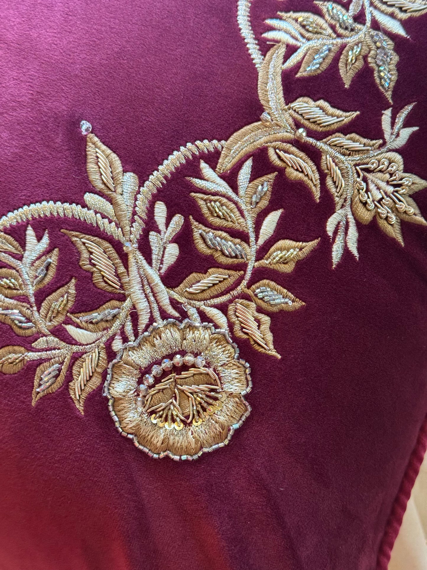 The Ruby Wreath Cushion Cover