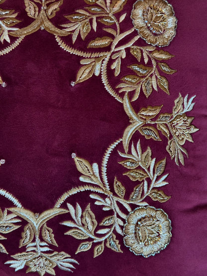The Ruby Wreath Cushion Cover