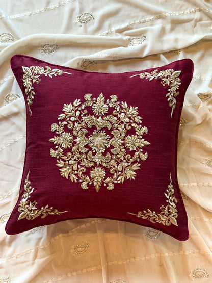 The Ruby Royale Cushion Cover