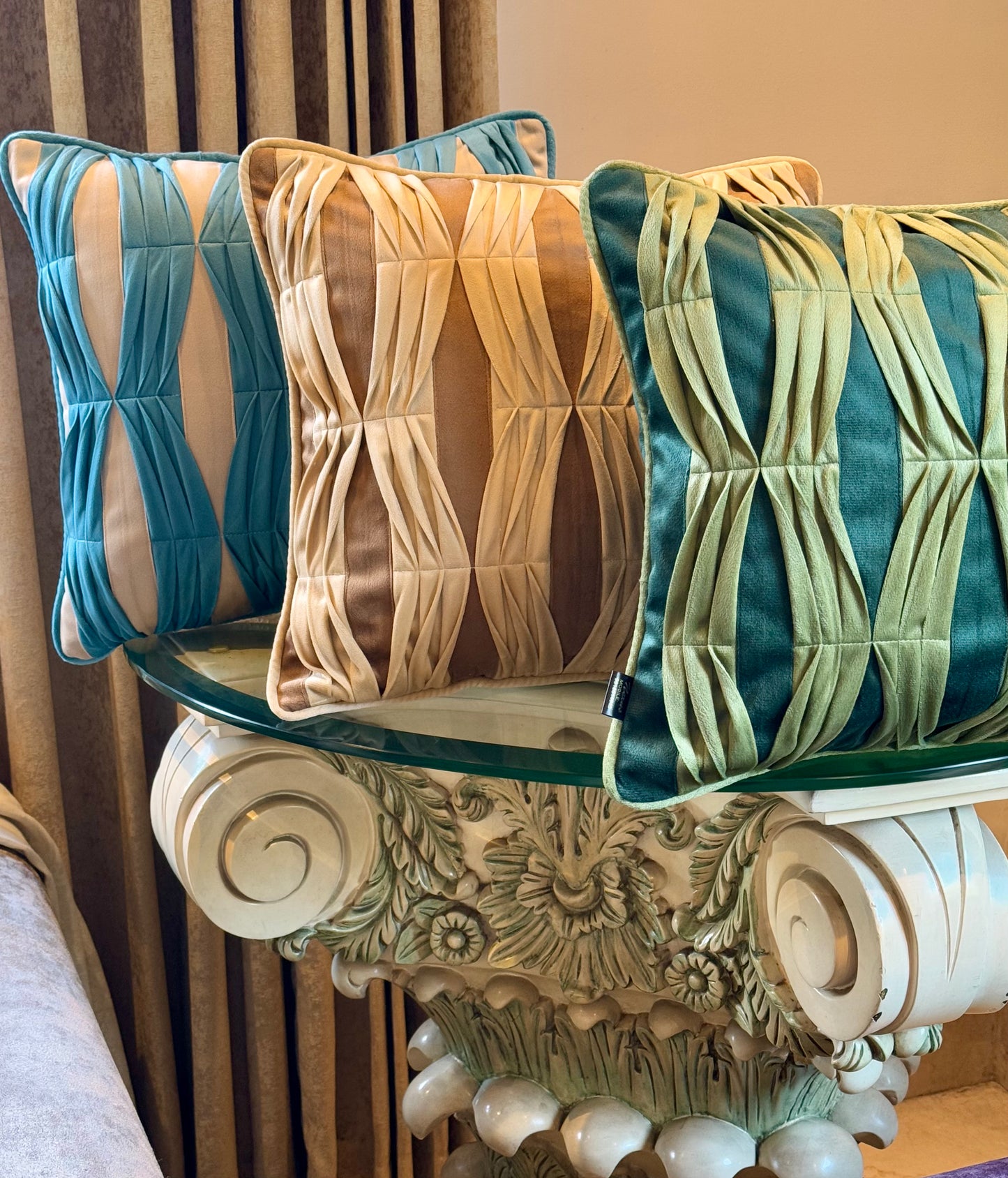 THE QUIRKY GREEN CUSHION