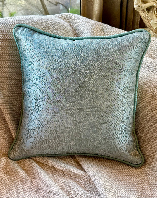 The Green Metallic Cushion Cover
