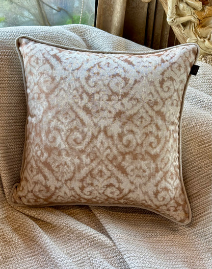 Ivory Damask Cushion Cover