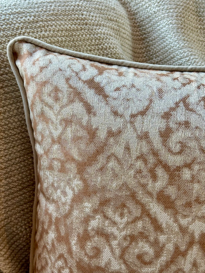 Ivory Damask Cushion Cover