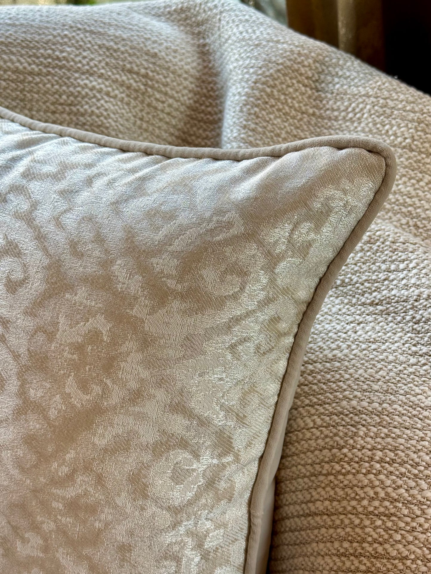 The Pearl Damask Cushion Cover