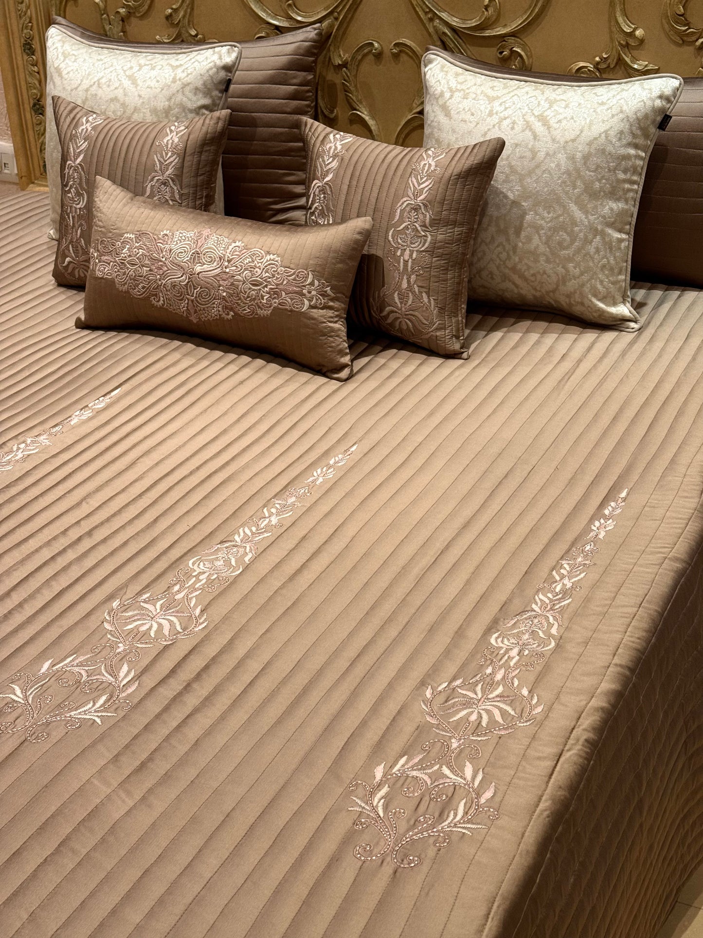 The Imperial Taupe Bedding Set