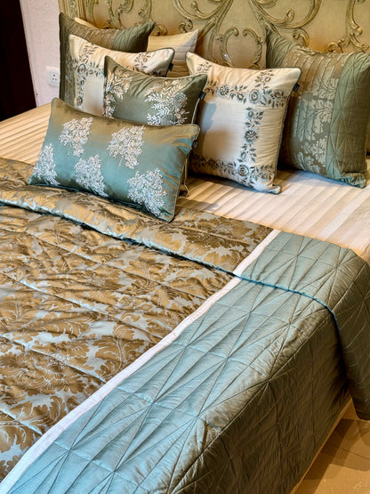 The Sage Merlot Quilt Set