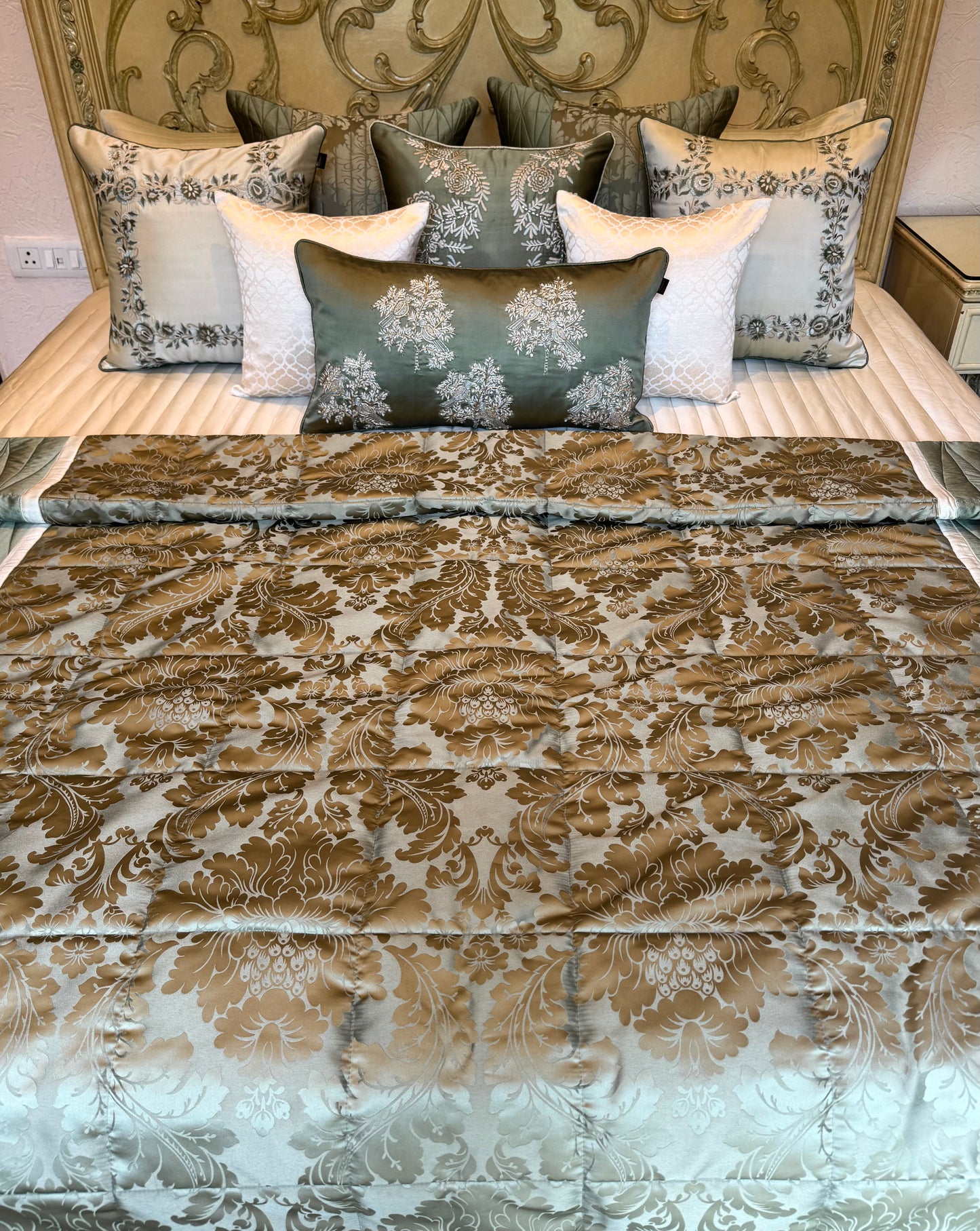 The Sage Merlot Quilt Set