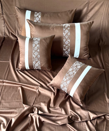 The Brown Grid Bedsheet