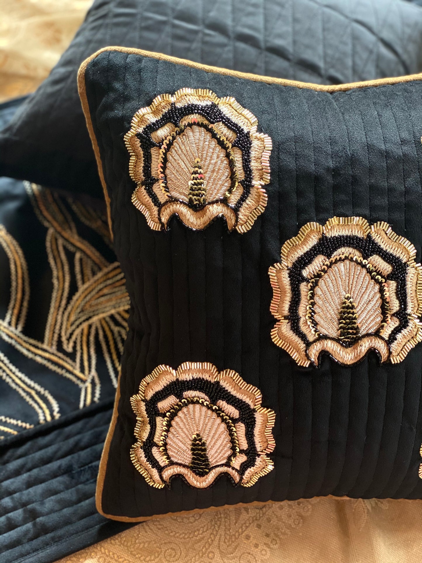 The Black Shower Cushion