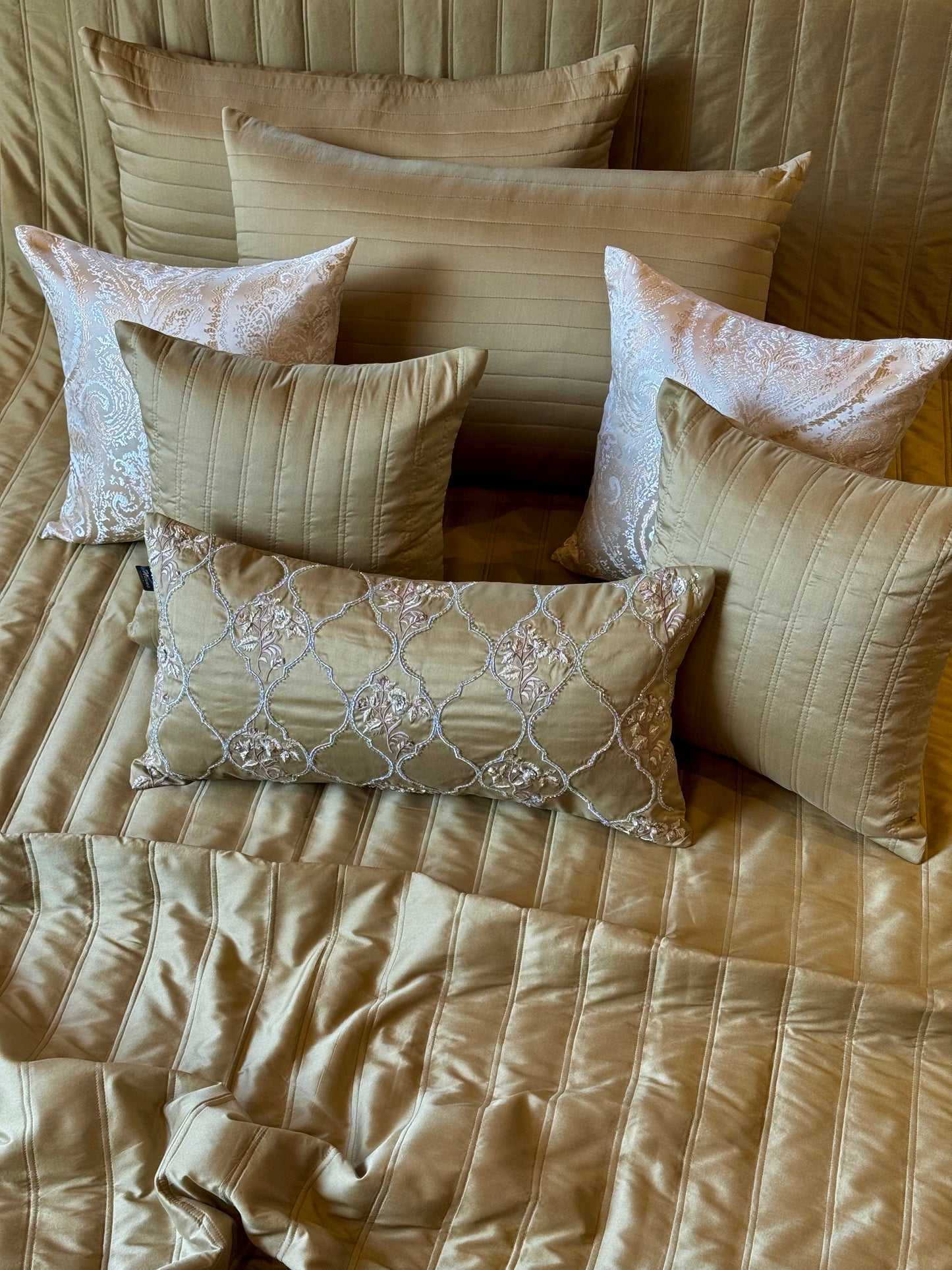 The Gold Champagne Bedding Set