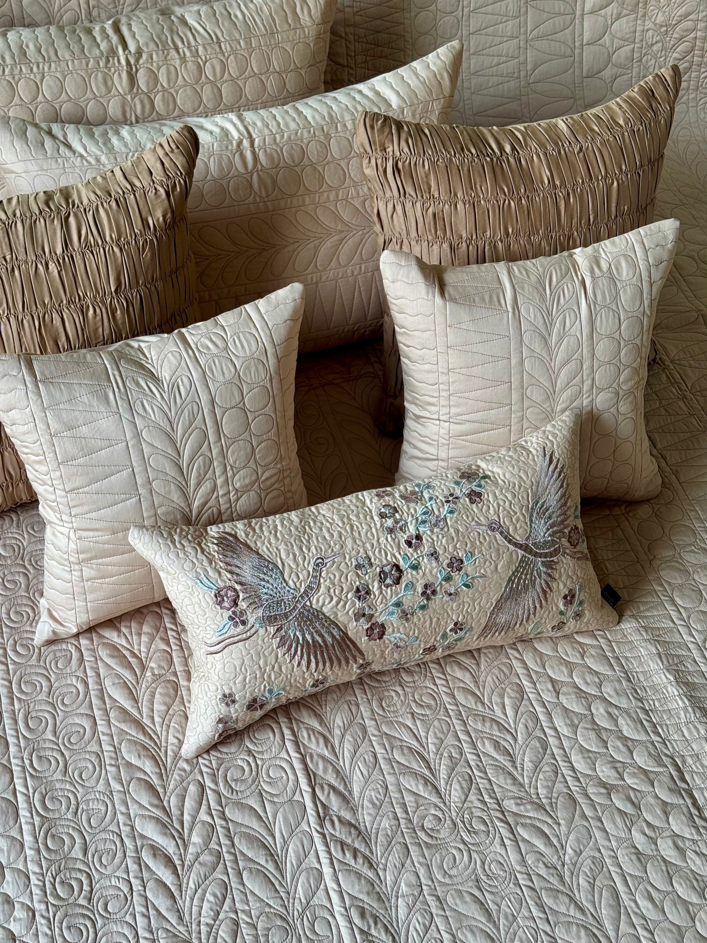The Peach Wings Bedding Set