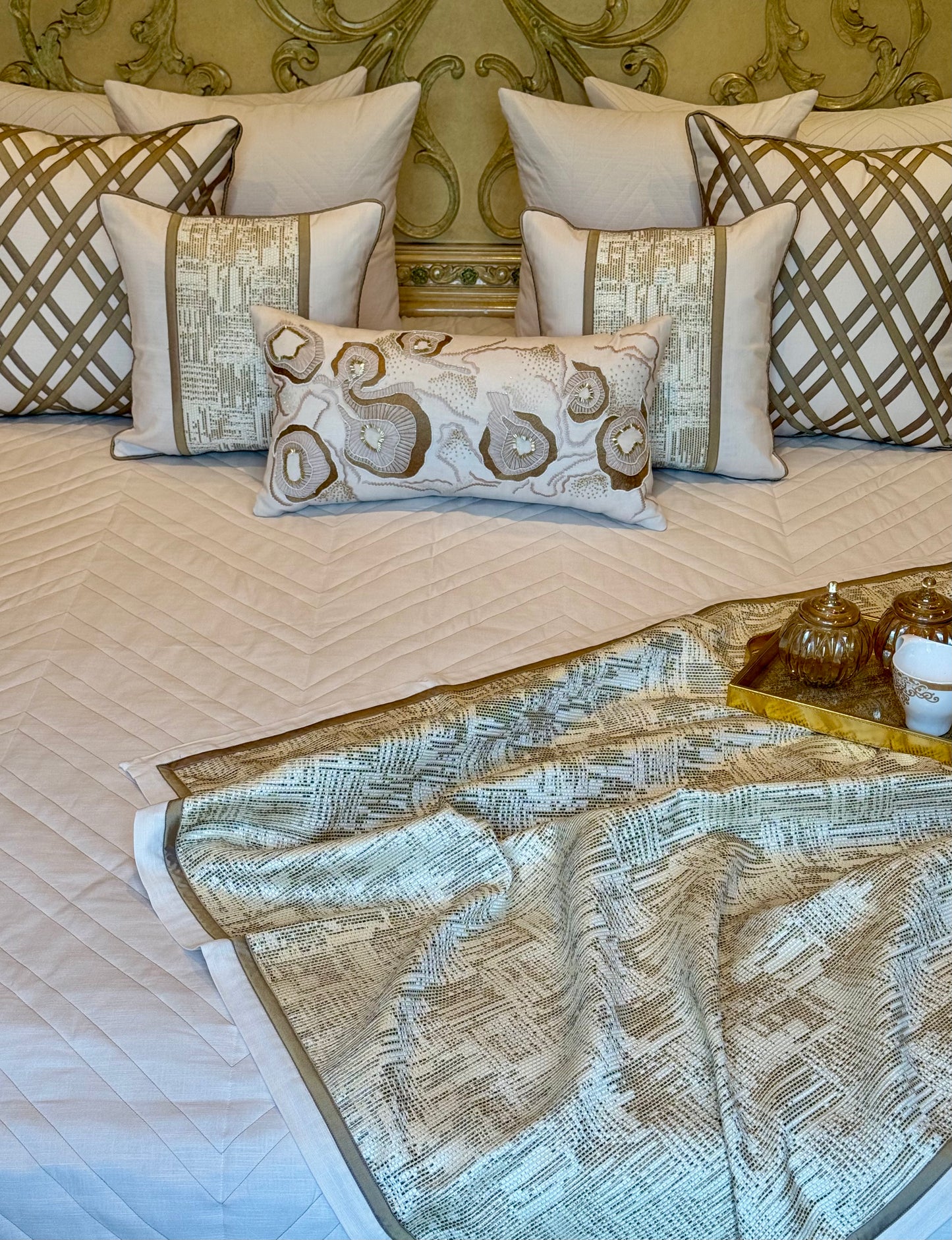 The Linen Mosaic Bedding Set