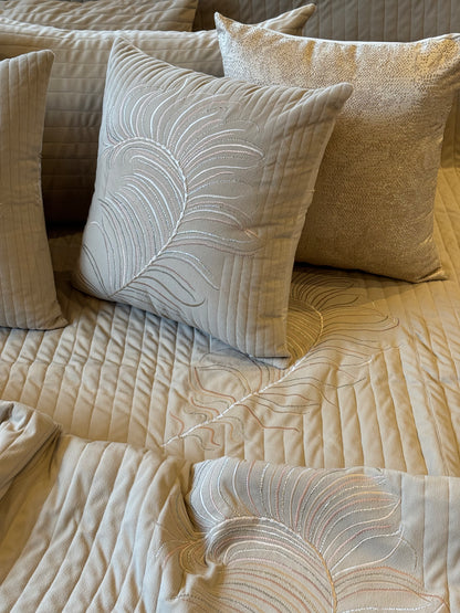 Suede Pearl Quill Bedding Set