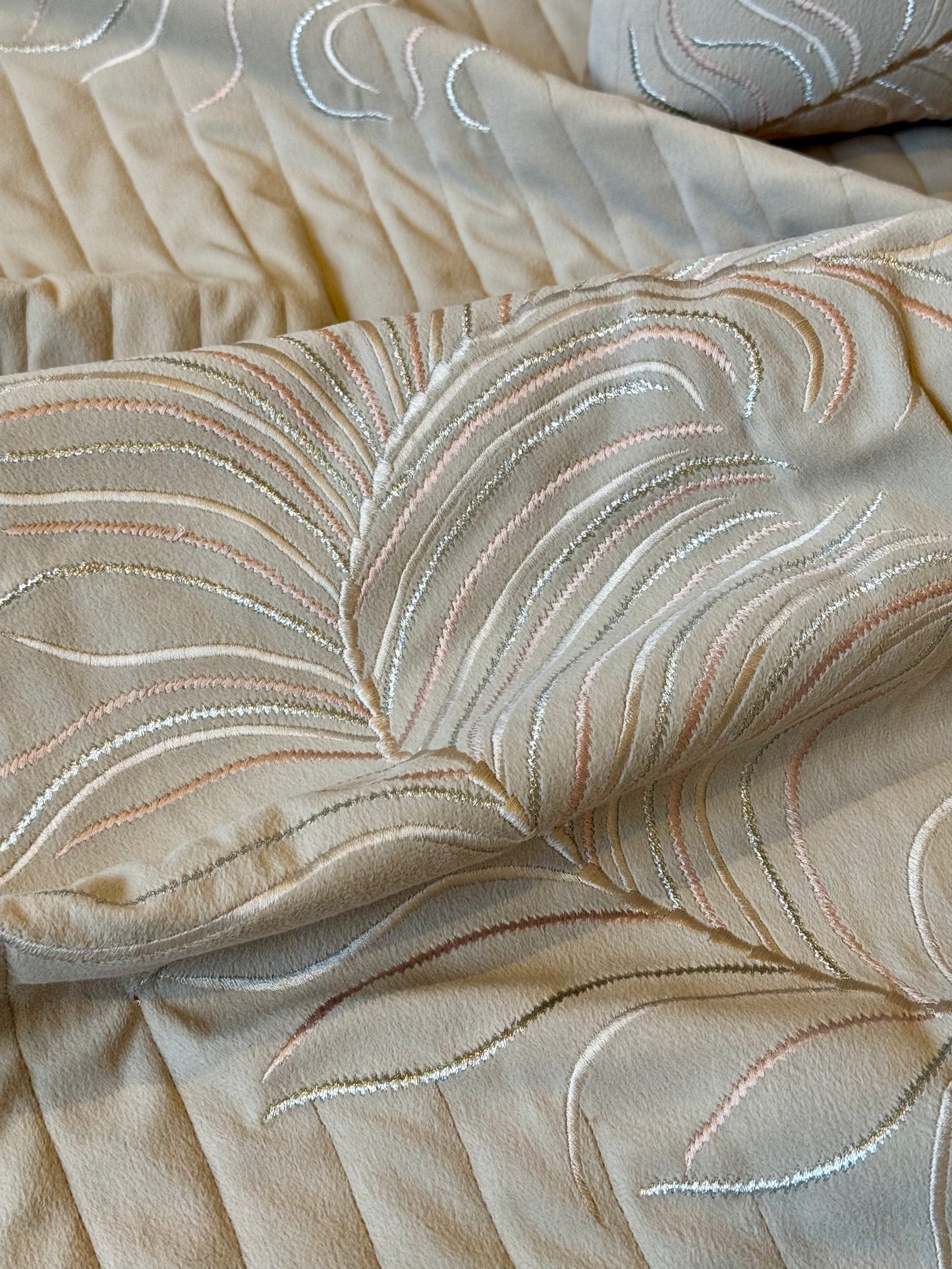 Suede Pearl Quill Bedding Set