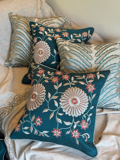 The Ocean Mist Folia Cushion Cover