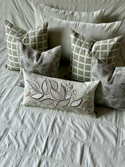 The Cotton Muted Mint Bedding Set