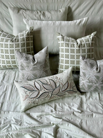 The Cotton Muted Mint Bedding Set