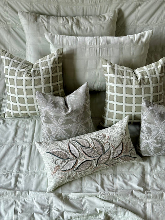 The Cotton Muted Mint Bedding Set