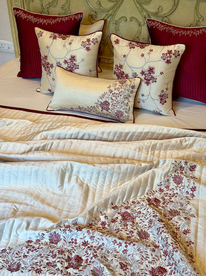 The Crimson Garden Bedding Set