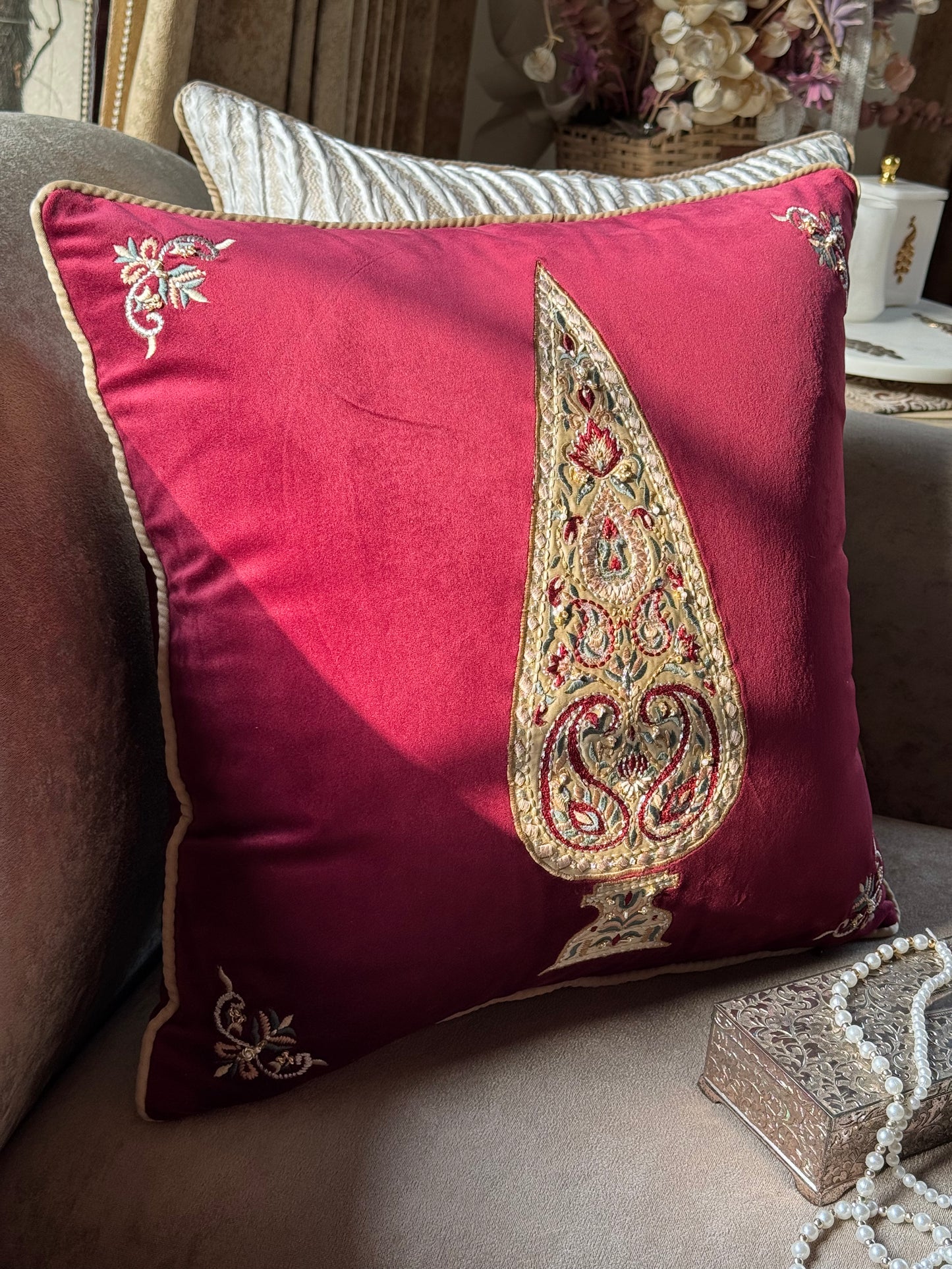 The Regal Paisley Cushion Cover
