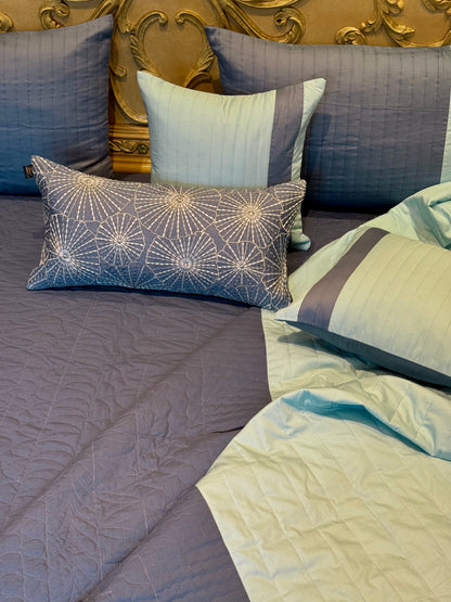 The Cotton Blue Madona Bedding Set