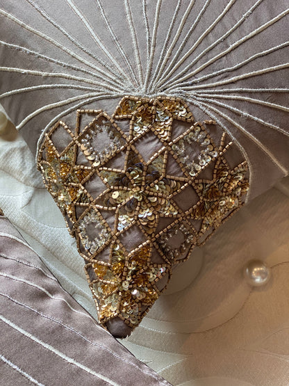 THE SADDLE BROWN SUN CUSHION COVER