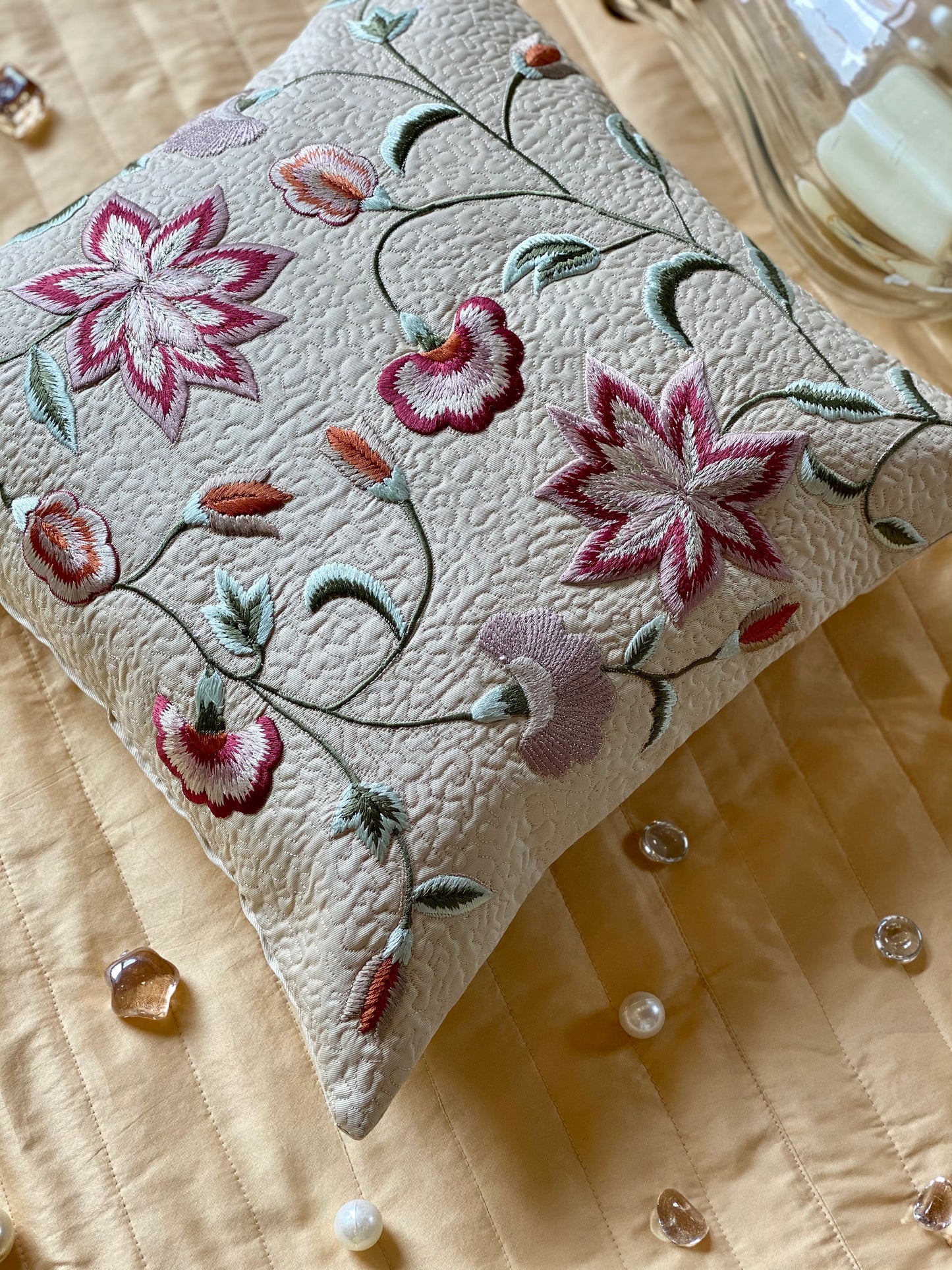 THE FLORAL ABYSS CUSHION COVER