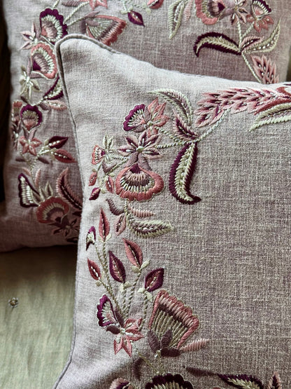 The Violet Wreath Cushion