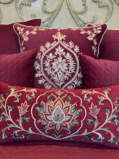 The Regal Merlot Suede Set