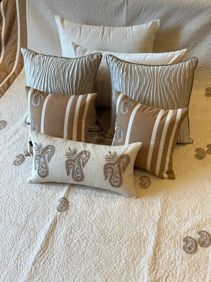 The Beige Paisley Bedding Set