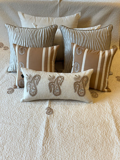 The Beige Paisley Bedding Set