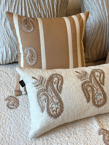 The Beige Paisley Bedding Set