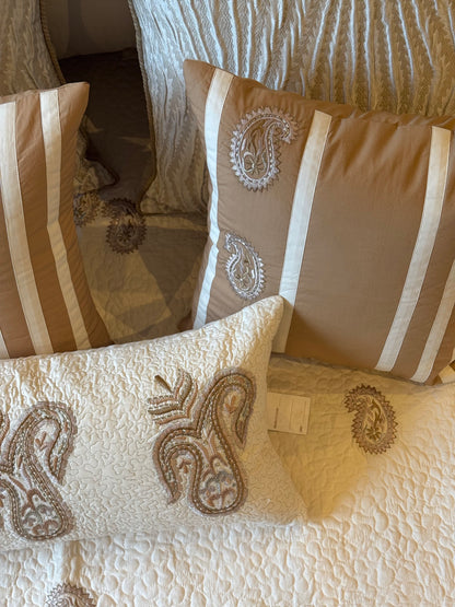The Beige Paisley Bedding Set