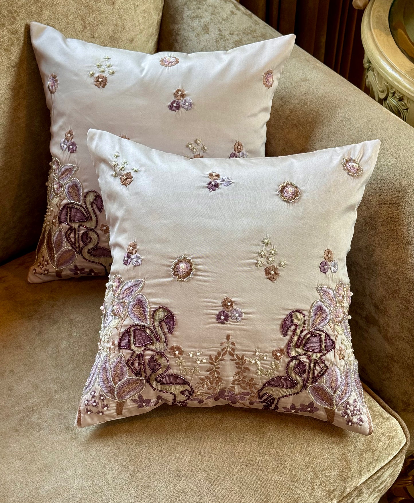 The Lilac Flamingo Cushion Covers (Set of 2)