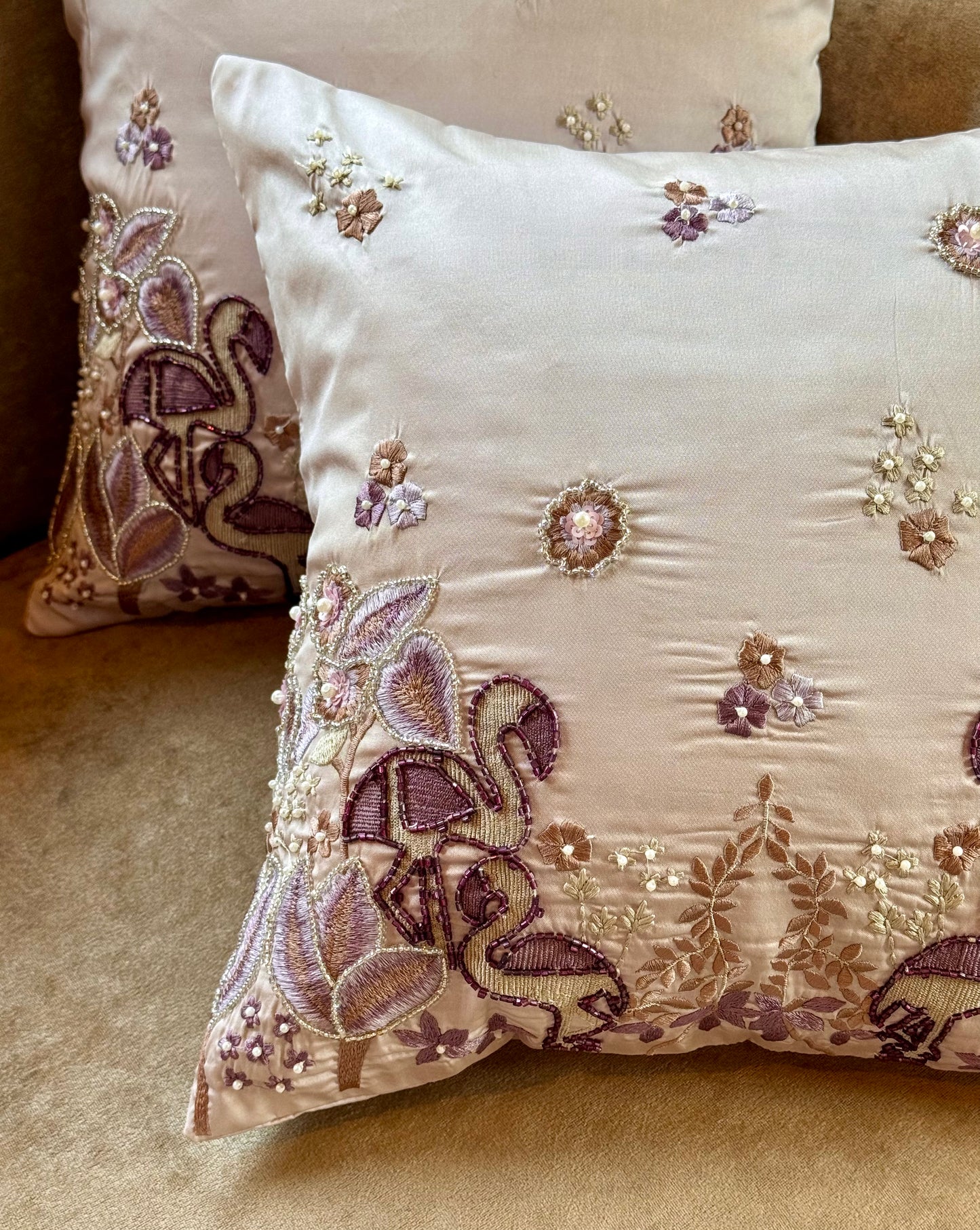 The Lilac Flamingo Cushion Covers (Set of 2)
