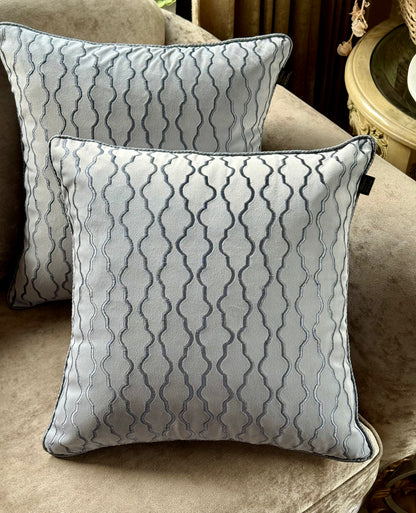 The Silver Wave Cushion Cover