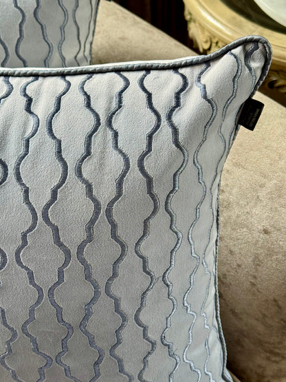 The Silver Wave Cushion Cover