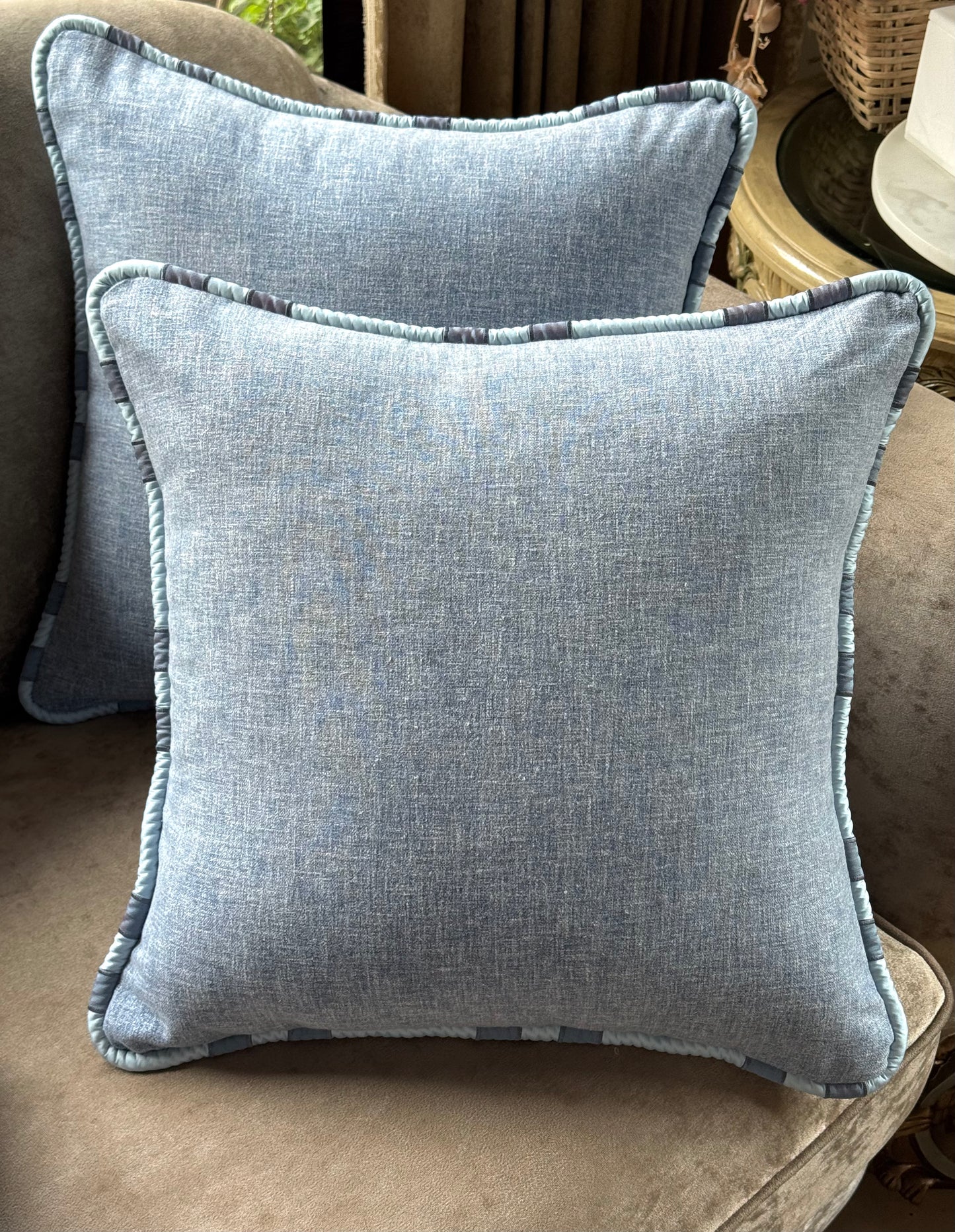 The Mist Blue Cushion Cover